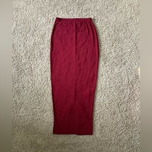 Boohoo Deep Red Maxi Skirt